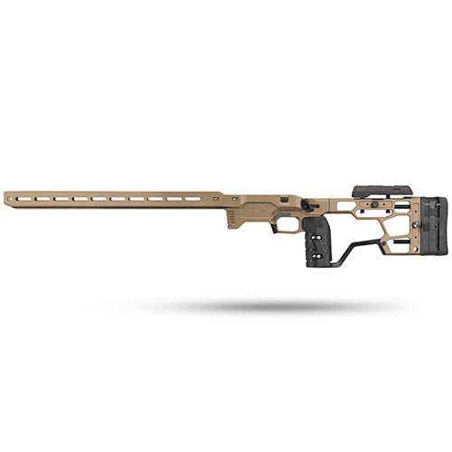 The MDT ACC Elite Chassis for Remington 700 LH offers unmatched balance, recoil control, and weight management, enhancing performance for elite shooters.